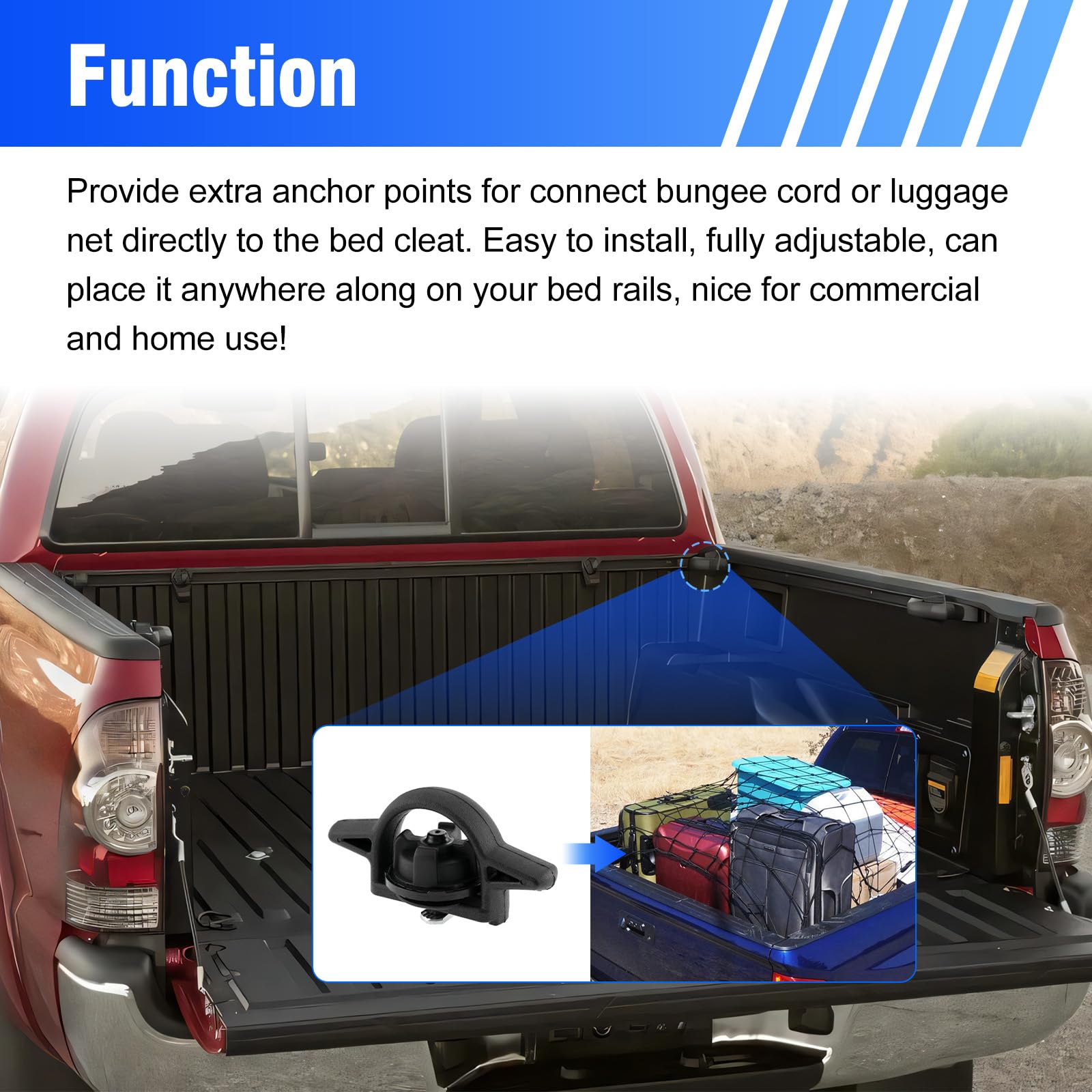 Amazon.co.jp: Partol タイダウンベッドクリート トヨタ タコマ 2005